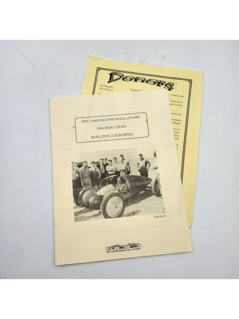 Dry Lakes Racing Hall Of Fame 1994 Inductions Program Booklet El Mirage